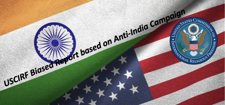 Disappointed with USCIRF biased report on India