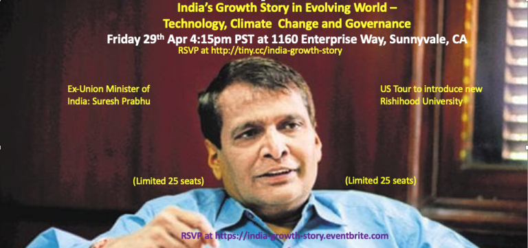 India’s Growth Story – Tech, Climate Change and Governance by ex-Minister Suresh Prabhu