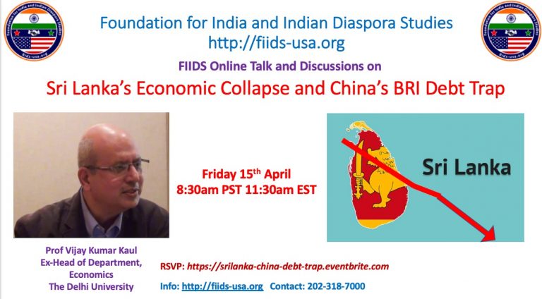 FIIDS Virtual Talk and Discussion: Sri Lanka’s Economic Collapse and China’s BRI’ trap
